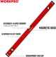 Рівень алюмінієвий з магнітною базою Workpro PRO 800 мм 0.5 мм (WP262012) - зображення 2