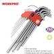 Набір ключів шестигранних метричних з довгим важелем Workpro PRO TORX S2 9 шт (WP222003) - зображення 3