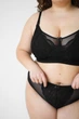 Бюстгальтер для годування AMO'D'AMO "Mery lace black" 100E Чорний - зображення 5