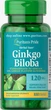 Гинкго Билоба 120 мг Puritan's Pride Ginkgo Biloba 100 капсул - изображение 1