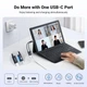 Звуковая карта 2 в 1 UGREEN CM721 магнитный аудиоадаптер USB Type-C to 3.5 mm DAC Chip 32Bit 384KHz зарядка PD 60W QC Black (25837) - изображение 3