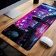 Коврик для мыши и клавиатуры YL 07 с аниме принтом Cyberpunk большой 80х30 см Speed - изображение 4