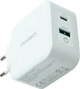 Ładowarka sieciowa Choetech GaN USB-A USB-C QC 3.0 PD 3.0 65W White (PD8002) - obraz 2