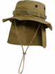 Панама Sturm Mil-Tec British Boonie Hat with Neck Flap R/S S Coyote - изображение 1