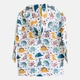 Детское муслиновое пончо для мальчика Babydream 64tsmall 80 см Белое (ROZ6501037670) - изображение 2