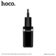 Hoco C12 СЗУ блок Smart 2USB 2.4A + кабель iPhone чорний - зображення 1