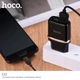 Hoco C12 СЗУ блок Smart 2USB 2.4A + кабель Micro USB чорний - изображение 7