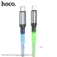 Hoco U112 кабель для зарядки и передачі даних Shine PD для Iphone Type-C Lighting grey - изображение 2