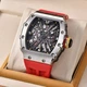 Мужские часы Pagani Design PD-1738 Silver-Red - изображение 4