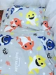 Підлітковий комплект постільної білизни "BABY SHARK ( Малюк Акула),100% бавовна Туреччина ранфорс Lux "145*215 - зображення 4