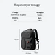 Рюкзак для путешествий Mixi Smart Travel Gray, туристический водонепроницаемый рюкзак в ручную кладь, Panalisa (84837140) - изображение 6