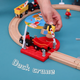 Дитяча залізниця з дерева Iekool, 105x88 (Brio, Ikea, Playtive) A4071 - изображение 4