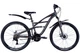 Велосипед сталь 26" Discovery TRON двухподвес DD рама-15" серебристо-черный (матовый) с крылом 2024 - изображение 1
