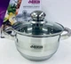 Кастрюля с крышкой из нержавеющей стали Benson BN-217-H 1.8л серый - изображение 2