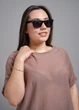 Футболка жіноча 343011 One size Fashion Бежевий - зображення 2
