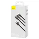 Кабель Baseus Rapid 3-in-1 USB to Micro / Lightning / Type-C 3.5A 1.2m CAJS0000 Колір Червоний, 09 - зображення 2