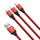 Кабель Baseus Rapid 3-in-1 USB to Micro / Lightning / Type-C 3.5A 1.2m CAJS0000 Колір Червоний, 09 - зображення 6