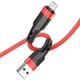 USB Borofone BU35 Micro 1,2m Колір Червоний - зображення 5