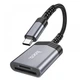 Переходник Hoco UA25 2-in-1 card reader Type-C Цвет Серый - изображение 5