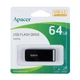 Флеш память (флешка) USB 3.2 Apacer AH356 64Gb Черный - изображение 2