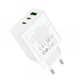 Мережевий Зарядний Пристрій Hoco C126A Pure PD+QC 40W(2C1A) Колір Білий - зображення 7