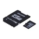 Карта Пам'яті Mibrand MicroSDXC 64gb UHS-1 10 Class & Adapter Колір Чорний - зображення 1