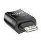 Перехідник Hoco UA17 iP Male to Type-C female USB2.0 adapter Колір Чорний - зображення 3