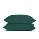 Двоспальне ліжко з простирадлом на гумці Dark Green COSAS Зелений 180х220 см - зображення 4