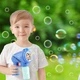 Іграшковий дитячий пістолет який генерує бульбашки Space Bubble Gun синій (AUAU06) - зображення 2