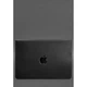 Кожаный чехол-конверт для ноутбука MacBook 15–16 из натуральной кожи Crazy Horse на магнитах защитный, черный 58594 - изображение 2