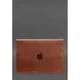 Кожаный чехол-конверт для ноутбука MacBook 13 из натуральной кожи Crazy Horse на магнитах, защитный, светло-коричневый 58584 - изображение 2