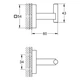 Крючок для ванной комнаты Grohe QuickFix Start Cube 409612430 - изображение 4