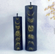 Силиконовая форма молд для свечей и мыла фазы луны цилиндр 14 см - изображение 2