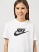 Подростковая футболка для девочки Nike G Nsw Tee Futura Ss Boy FD0928-100 158-170 см White/Black (196604925013) - изображение 4