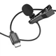 Микрофон-петличка BOROFONE BFK11 Elegant lavalier Lightning/2m, Black - изображение 4