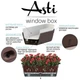 Горщик з автополивом Santino ASTI Window box 12 л білий-чорний (AST500WHT/BL) - зображення 2