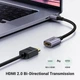 Кабель Ugreen Mini HDMI штекер to HDMI 2.0 разъем 4K 60Hz 25CM Space Gray Aluminum Shell Braided (90593) - изображение 5