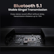 Bluetooth-приемник UGREEN Bluetooth 5.1 AUX 3.5 мм 2 в 1 автомобильный аудиоадаптер (CM523) - изображение 2