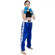 Штаны для кикбоксинга детские Zelart Fistrage 8482 размер 162-177см 12-13 лет Blue-White - изображение 6