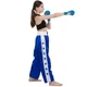 Штаны для кикбоксинга детские Zelart Fistrage 8482 размер 162-177см 12-13 лет Blue-White - изображение 7