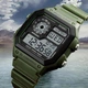 Часы наручные 1299AG SKMEI с подсветкой ARMY GREEN - изображение 4