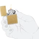 Запальничка Zippo Regular Street Brass 48267 - зображення 6