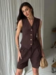 Жилет женский ARTKNIT ZhiletVE2024 L Коричневый (4823093462236) - изображение 3
