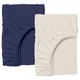 Простынь на резинке Cosas BEIGE / DARK BLUE Ранфорс 180х200х30 2 шт (2200000047953) - изображение 1