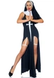 Костюм монашки-грешницы Leg Avenue Sultry Sinner M, платье, головной убор, воротник - изображение 3