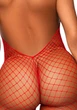 Еротичний сітчастий бодістокінг Leg Avenue Racer neck bodystocking Red - зображення 4