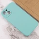 Чехол Fiji Style для Apple Iphone 15 силикон бампер с защитой блока камер бирюзовый - изображение 2