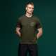 Футболка Basic Military T-Shirt. HMMWV. Cotton, олива. Розмір XL - зображення 2