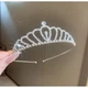 Корона на голову зі стразами "Diamond Crown", срібло - изображение 1