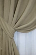 Комплект готовых штор VR-Textil Микровелюр SPARTA № 1196ш Бежевый 150х290 см 2 шт (33-0019) - изображение 5